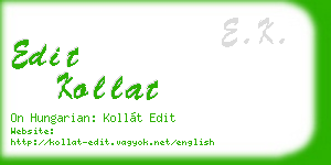 edit kollat business card