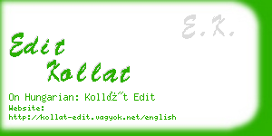 edit kollat business card